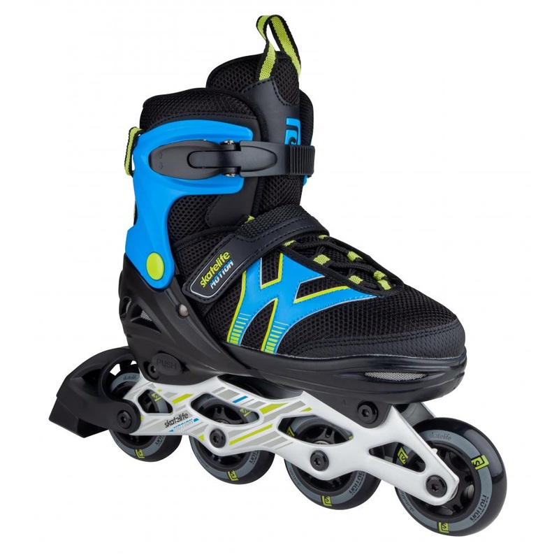 Skatelife Motion Adjustable Kids Inline Skates – Black/Blue