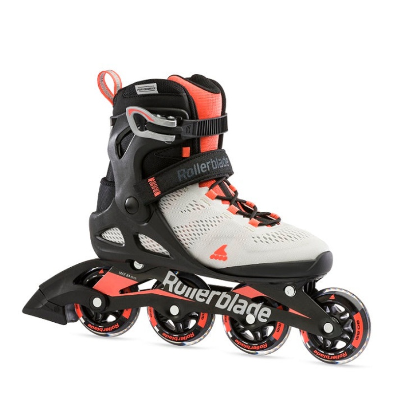 Rollerblade Macroblade 80 Women’s Inline Skates – Grey/Coral