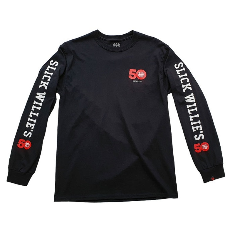 Slick Willie’s 50th Anniversary Long Sleeve T Shirt – Black