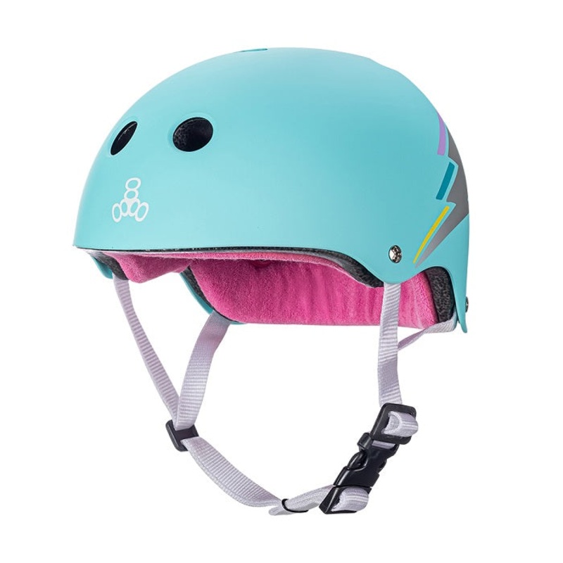 Triple 8 Sweatsaver Helmet – Teal Hologram