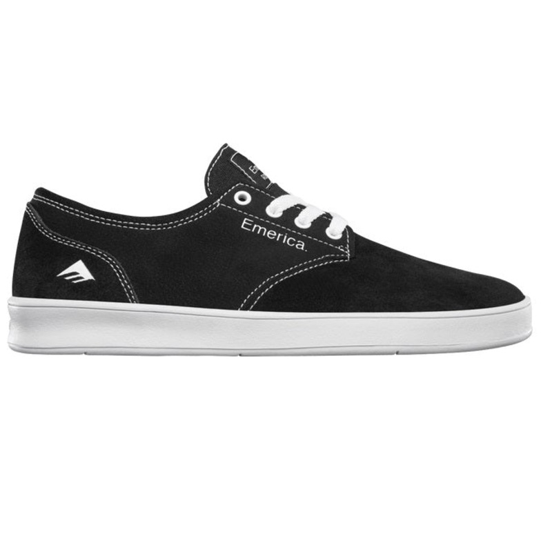 Emerica Romero Laced Skate Shoes – Black/White/Black