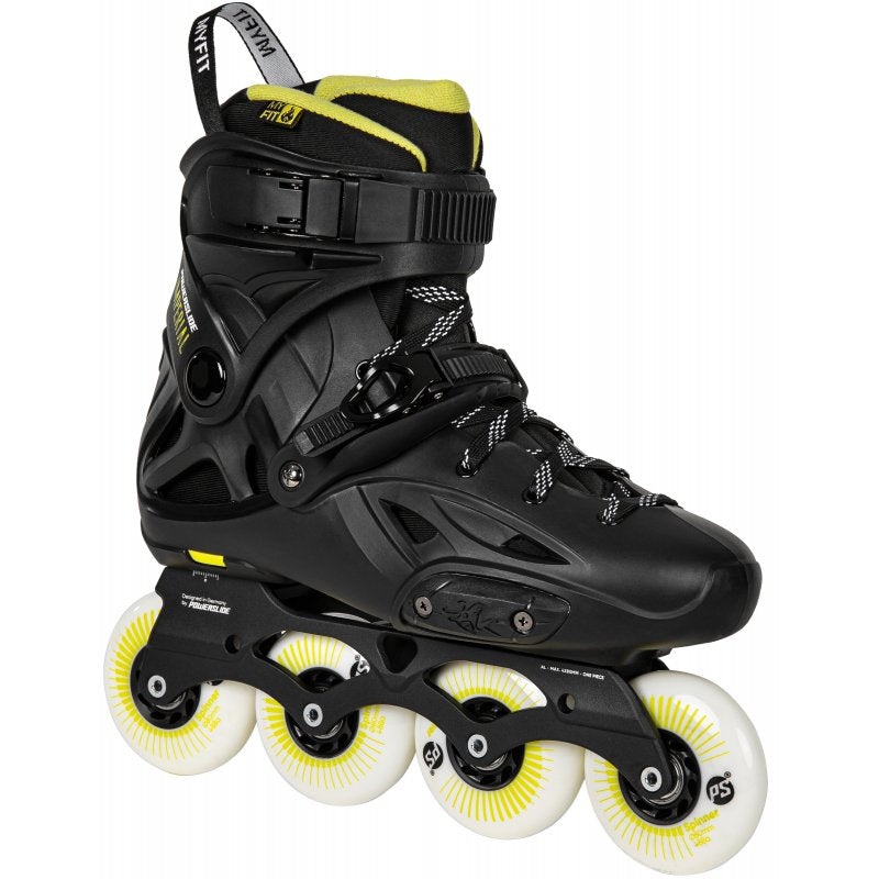Powerslide Imperial One 80 Inline Skates – Black/Yellow