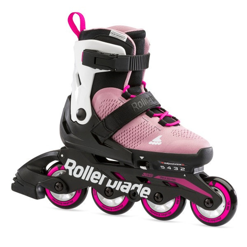 Rollerblade Microblade Adjustable Kids Skates – Pink/White