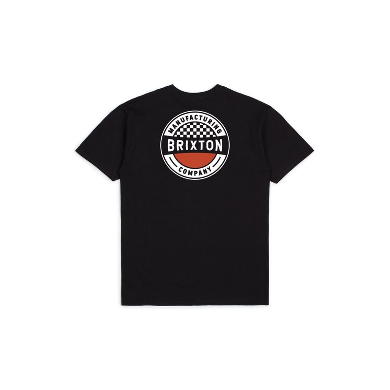 Brixton Terminal Standard T Shirt – Worn Washed Black