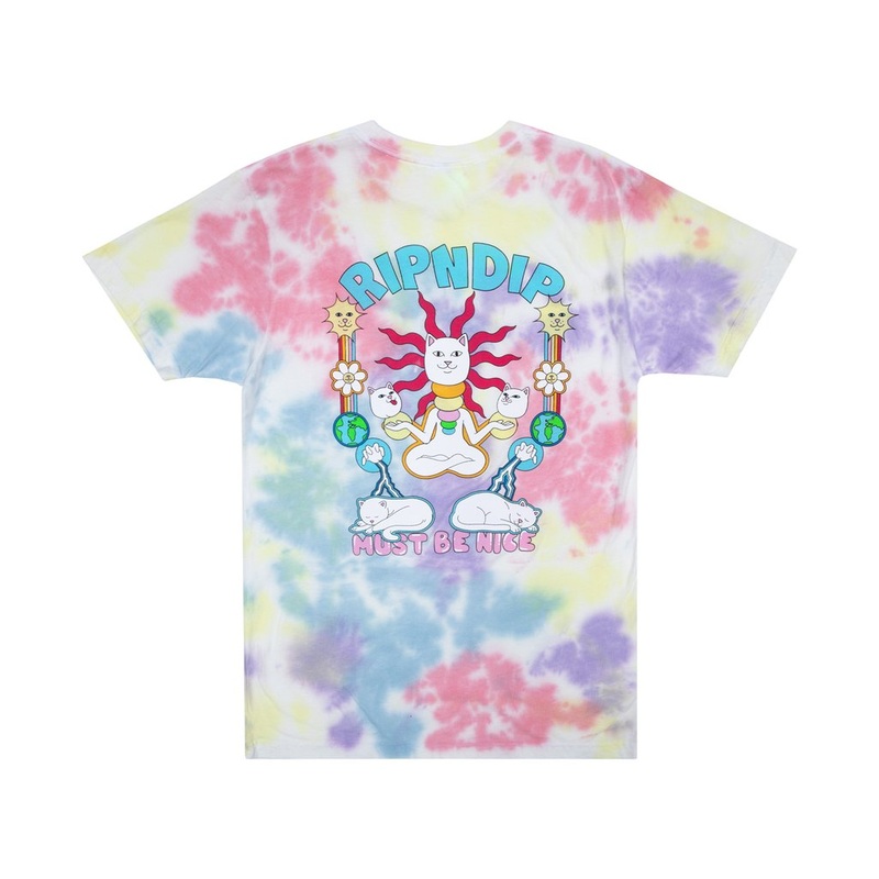 RIPNDIP Etheral T-Shirt – Peach/Lavender Tie Dye
