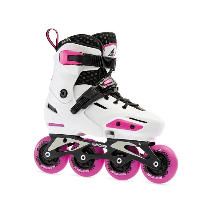 Rollerblade Apex Adjustable Inline Skates – White/Pink