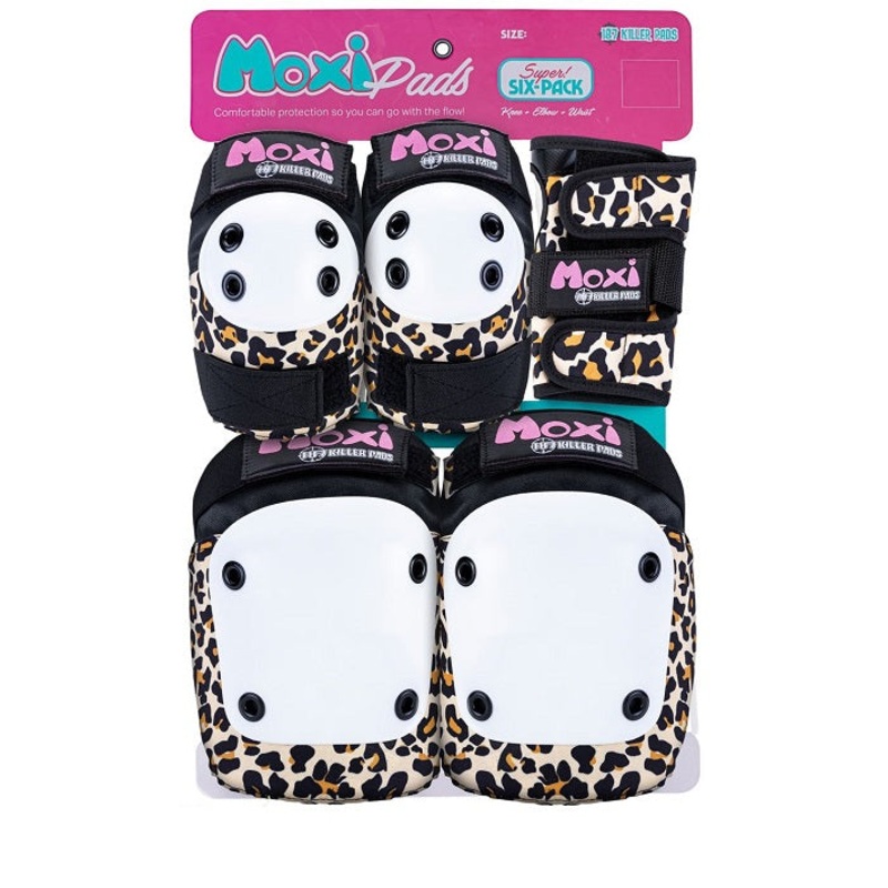 187 Killer Pads X Moxi Super Six Pad Set – Leopard
