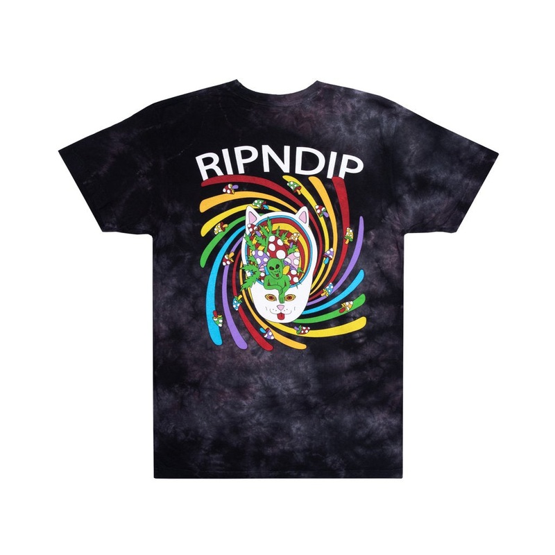 RIPNDIP Touch Of Psych T-Shirt – Black & Lavender Dye