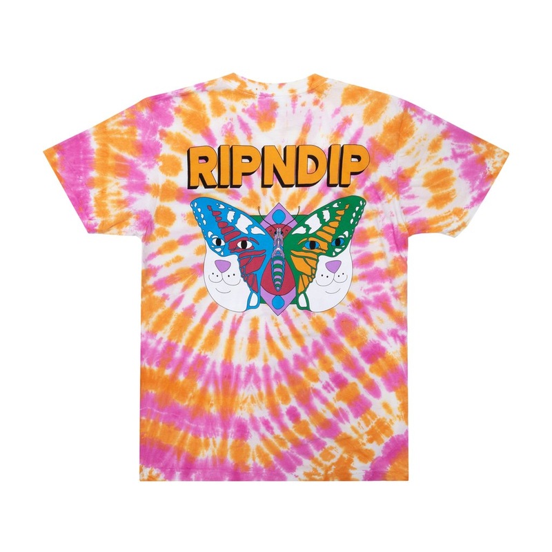 RIPNDIP Butter Face T-Shirt – Pink & Orange Tie Dye