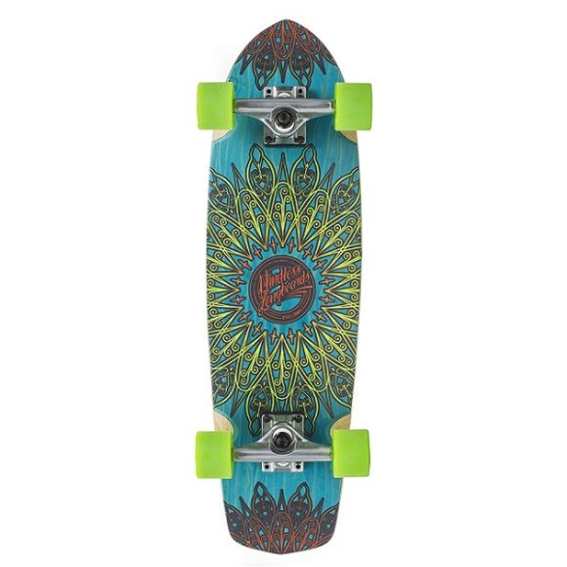 Mindless Mandala Cruiser Skateboard – Blue 28