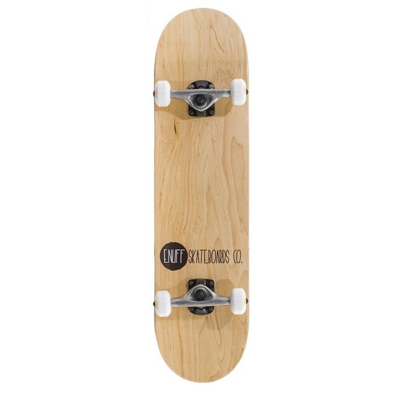 Enuff Logo Stain Skateboard – Natural 8.0