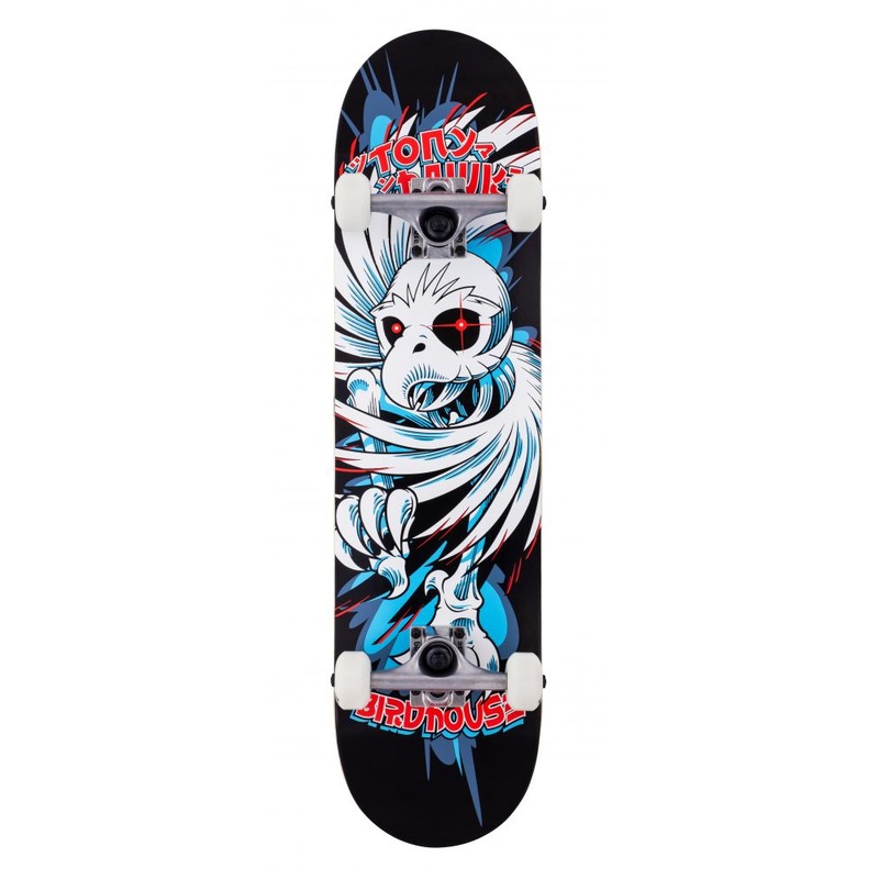 Birdhouse Stage 1 Hawk Spiral Black Skateboard – 7.75
