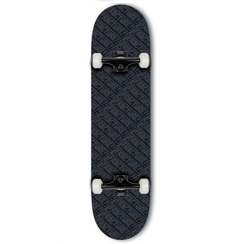 Fracture All Over Comic Black Skateboard – 8.25