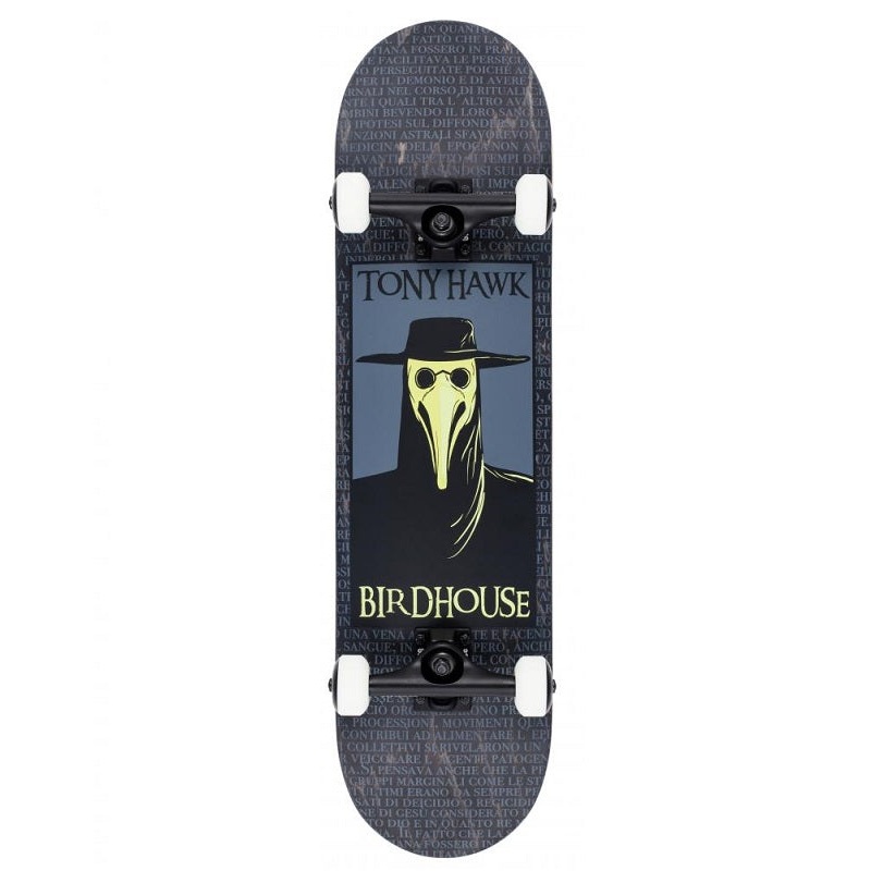 Birdhouse Stage 3 Plague Doctor Black Skateboard – 8.0