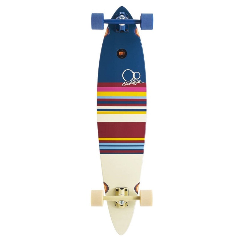 Ocean Pacific Swell Yellow and Blue Pin Tail Longboard – 40