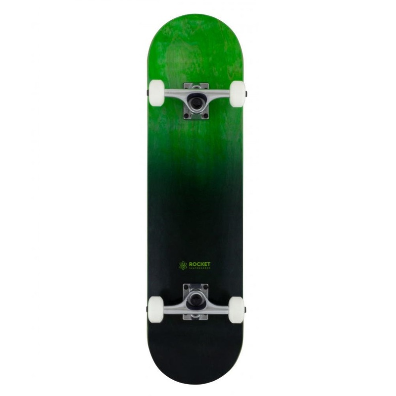 Rocket Double Dipped Black Skateboard – 8.0