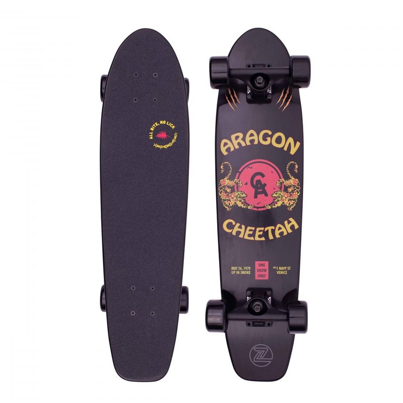 Z-Flex Aragon Cheetah Black Cruiser Skateboard – 29