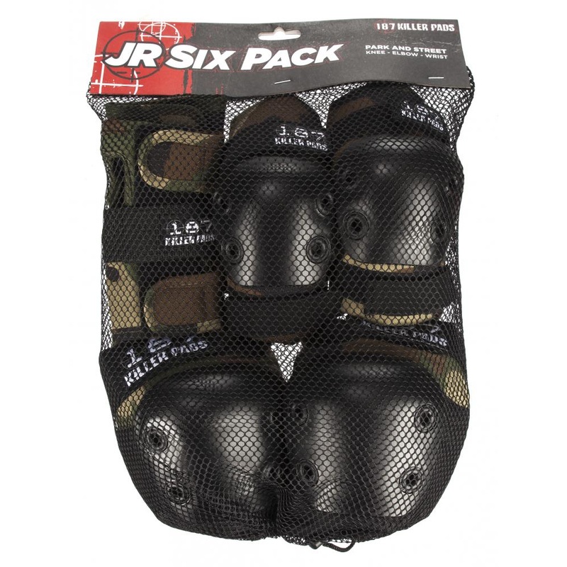 187 Killer Pads Junior Six Pack – Camo