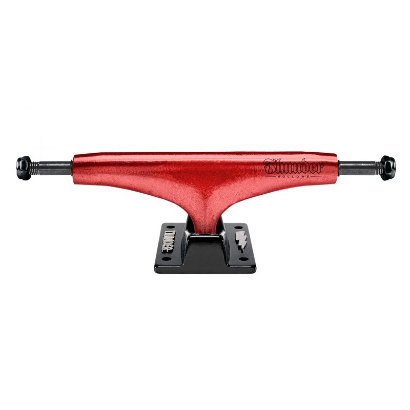 Thunder H Lights Metallic Script Red Skateboard Trucks – 148