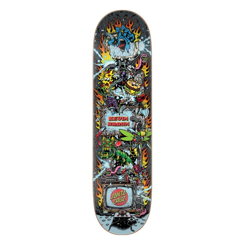 Santa Cruz Everslick Braun Game Over Deck – 8.25