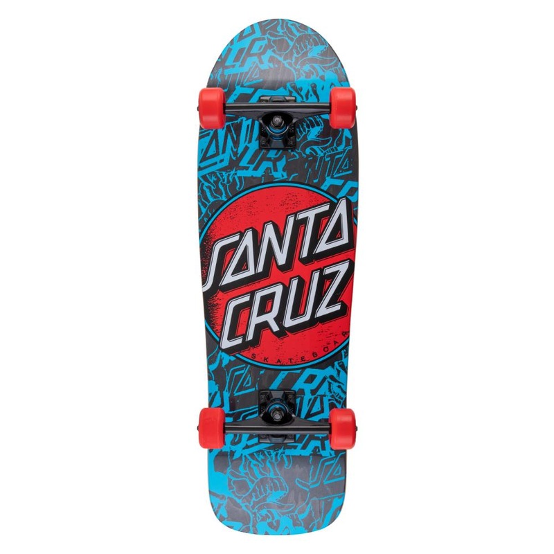 Santa Cruzer Contra Distress Shaped Cruiser Skateboard – 31.7