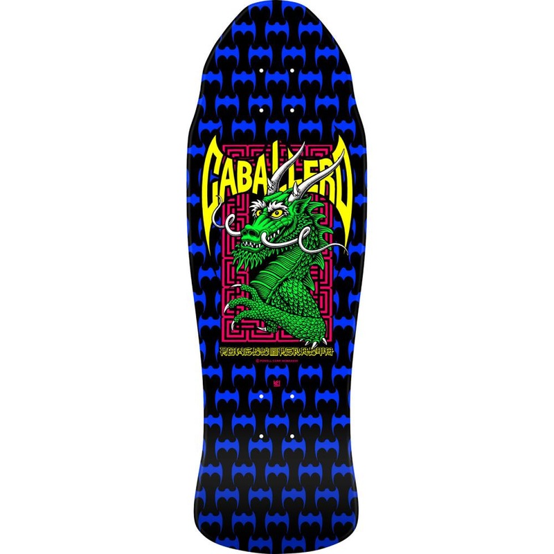 Powell Peralta Cab Street Dragon 18 Black/Blue Reissue Deck – 9.625