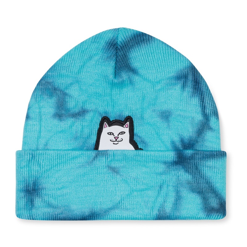 RIPNDIP Lord Nermal Beanie – Navy/Aqua Lighning Wash