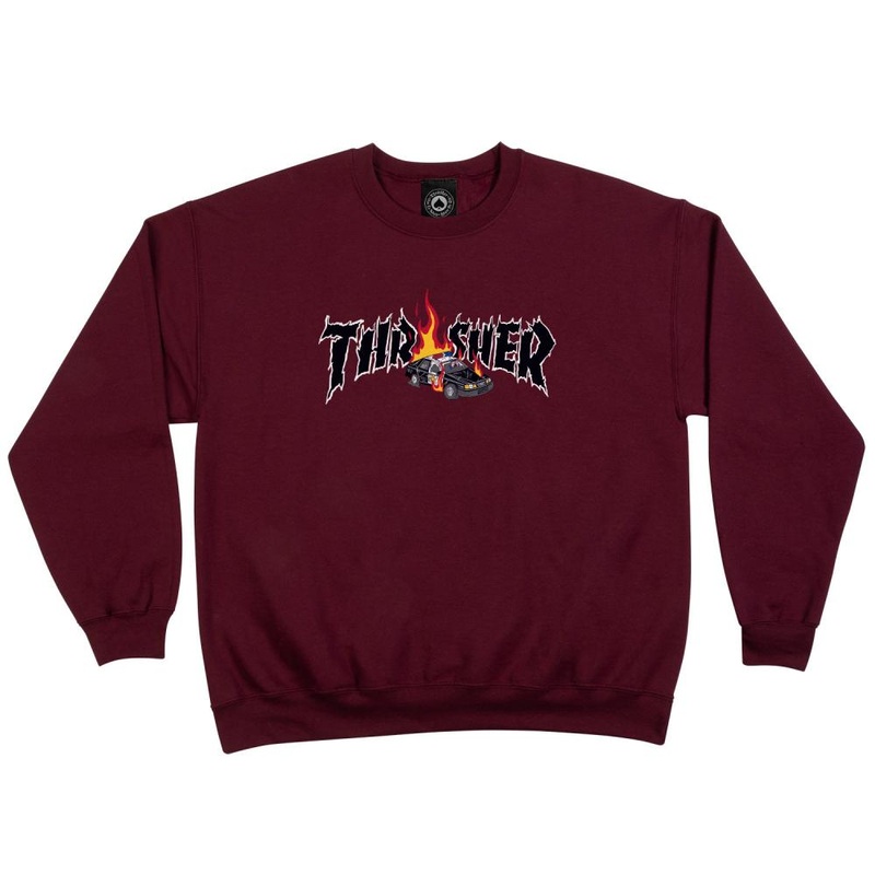 Thrasher Cop Car Crew – Maroon