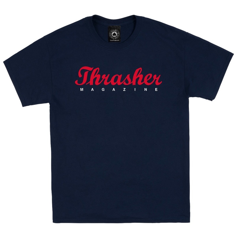 Thrasher Script T-Shirt – Navy