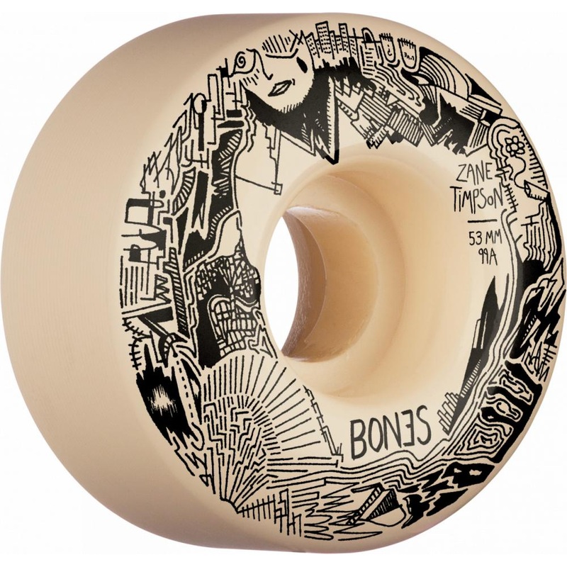 Bones STF Timpson Memorial V4 Wide Skateboard Wheels – 53mm 99a