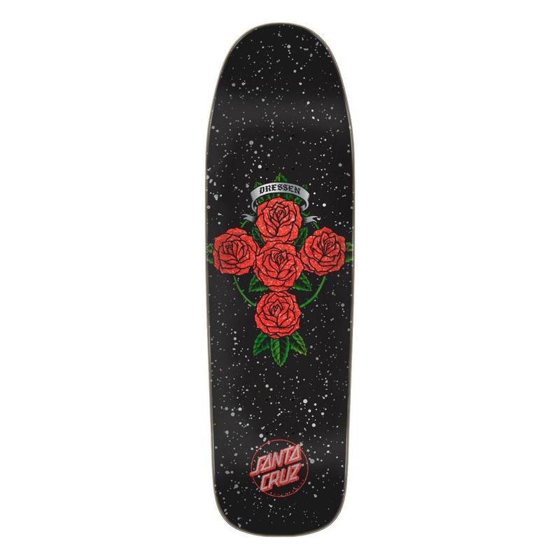 Santa Cruz Pro Dressen Rose Cross Shaped Deck – 9.31