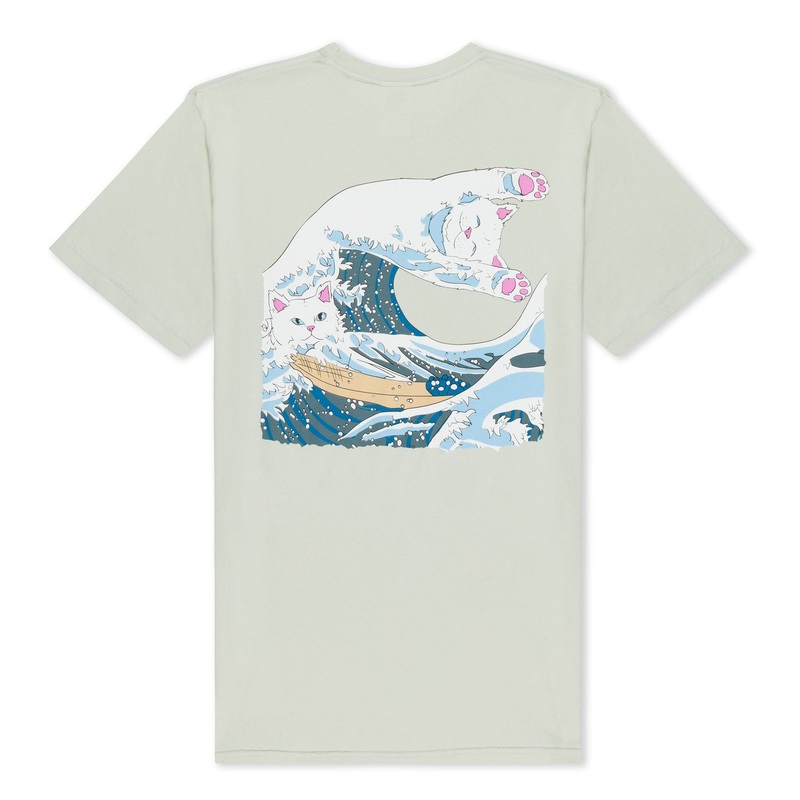 RIPNDIP Great Wave T-Shirt – Sage
