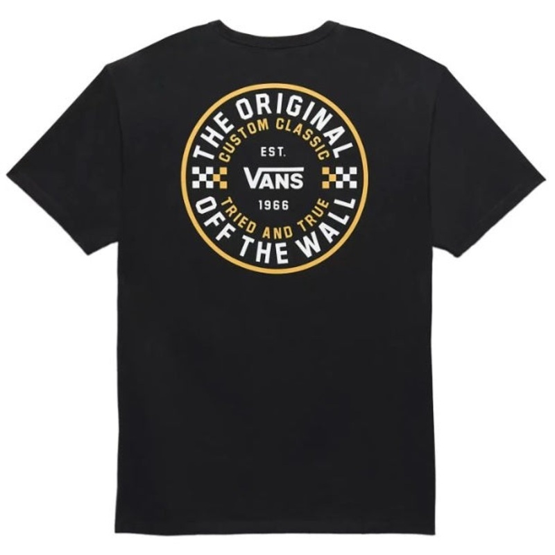 Vans Off The Wall Circle Checker T-Shirt – Black