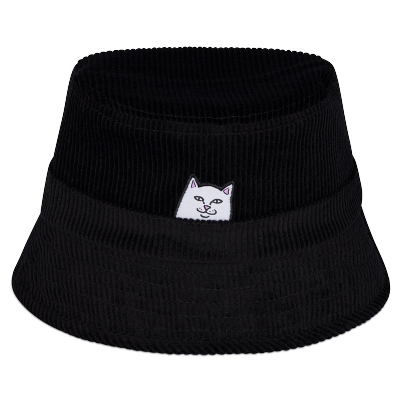 RIPNDIP Lord Nermal Corduroy Bucket Hat – Black