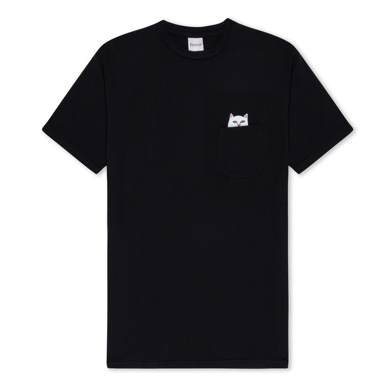 RIPNDIP Lord Nermal Peace Pocket T Shirt – Black
