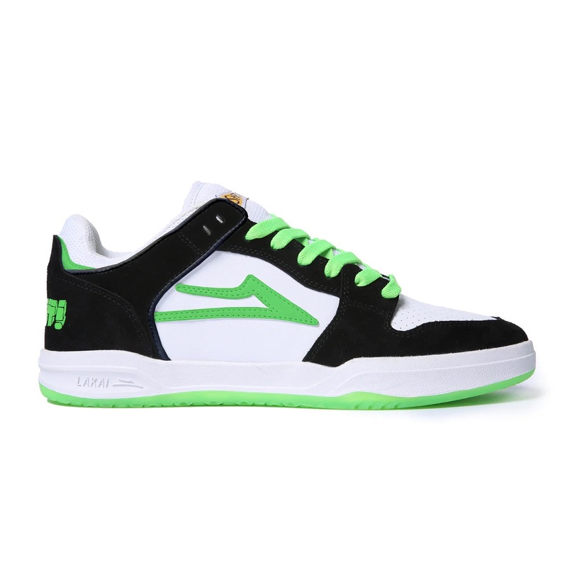 Lakai X Yeah Right Telford Low Skate Shoes – Black/White