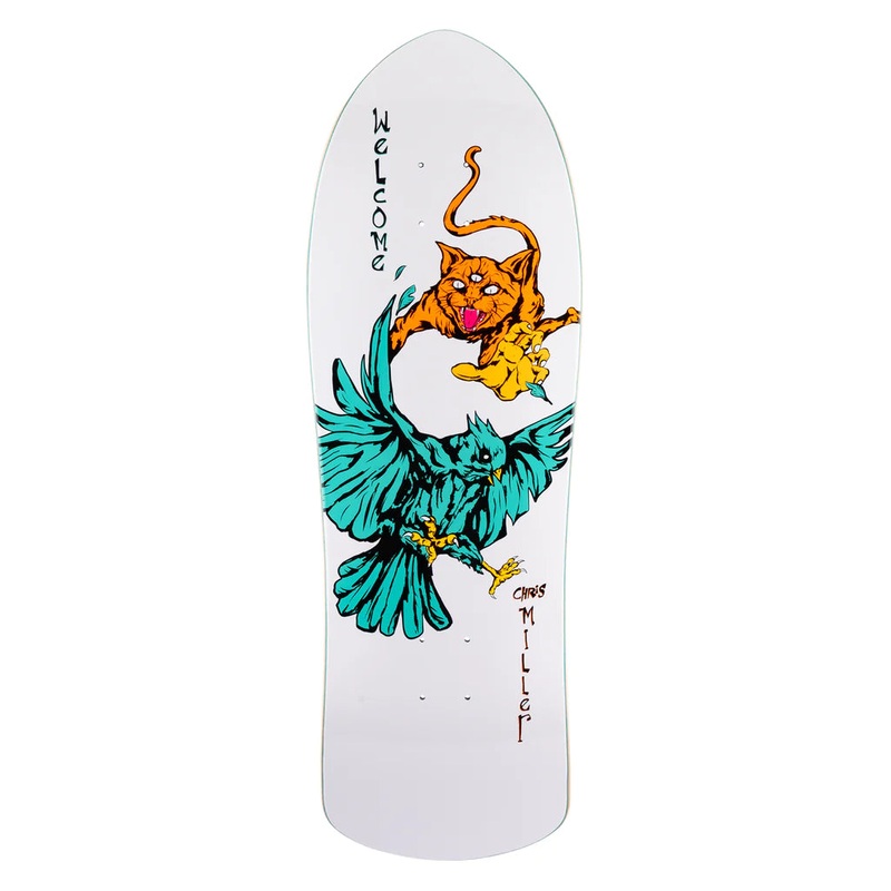 Welcome Chris Miller Prequel on Crossbone White Skateboard Deck – 10