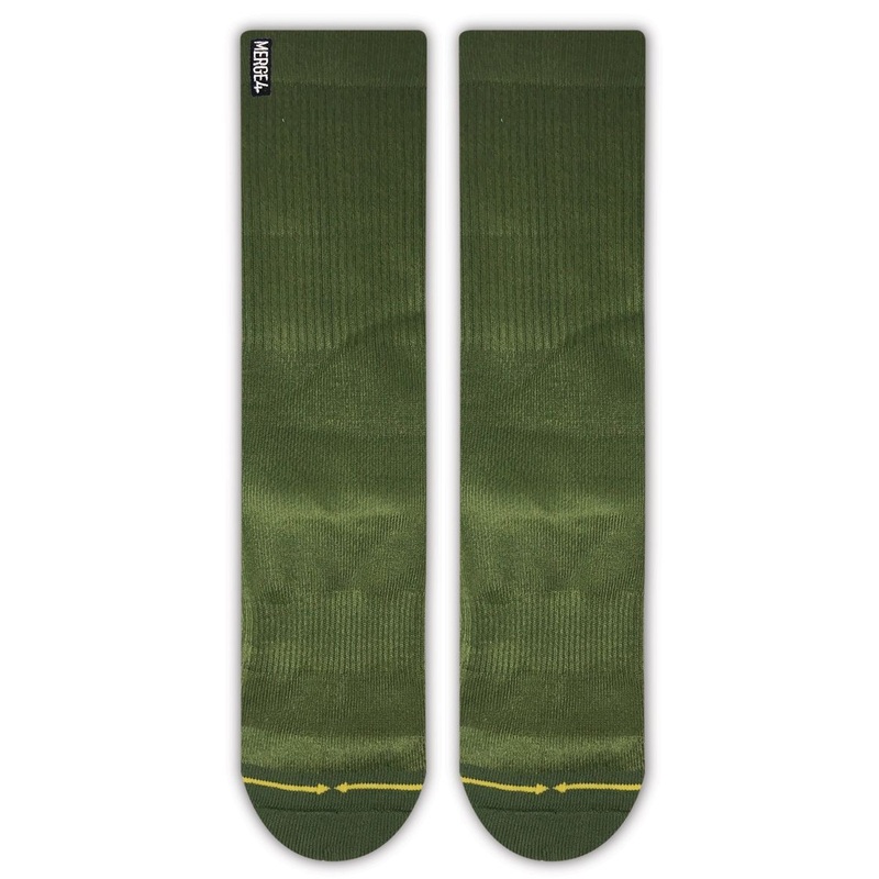 Merge4 Olive Heather Classic Crew Socks