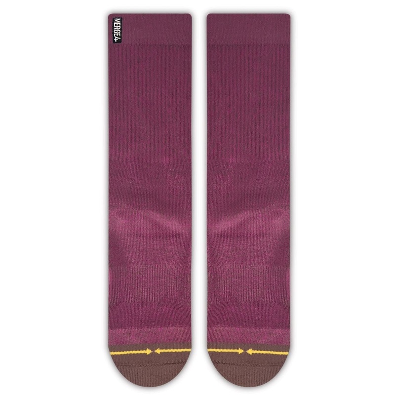 Merge4 Purple Heather Classic Crew Socks