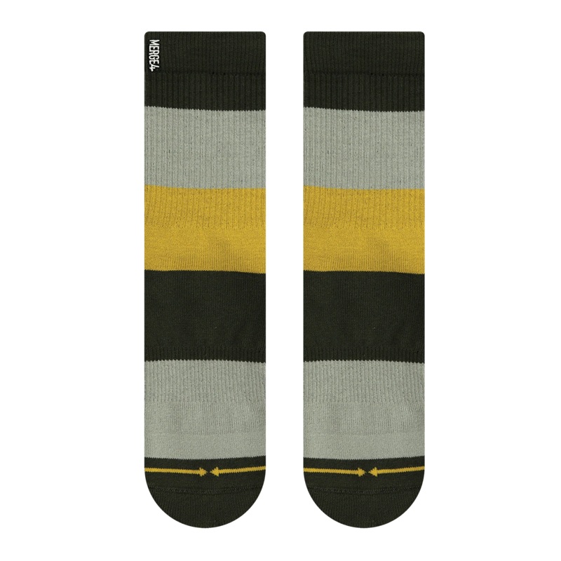 Merge4 Spidey Lichen Stripe Low Crew Socks