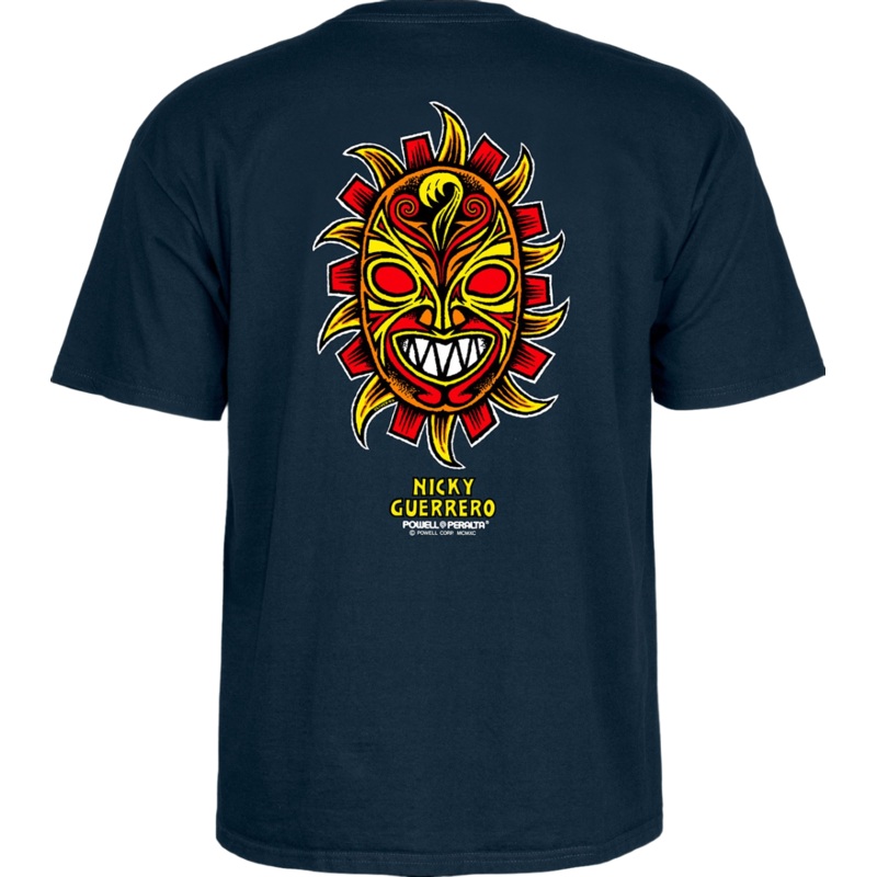 Powell Peralta Guerrero Mask T Shirt – Navy