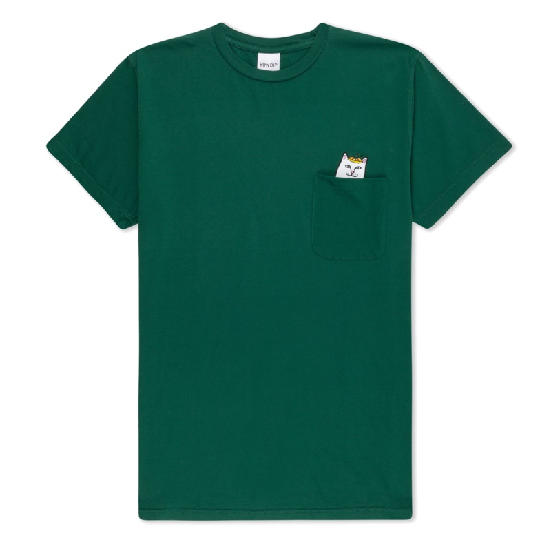 RIPNDIP Pumpkin Nerm Pocket T-Shirt – Hunter Green