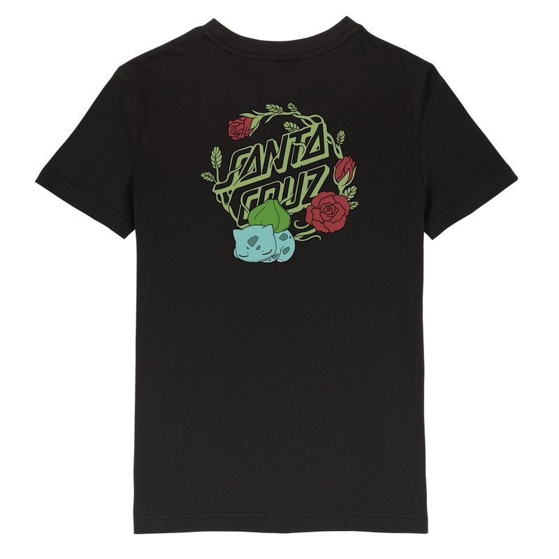 Santa Cruz X Pokmon Bulbasaur Dot Womens T-Shirt – Black