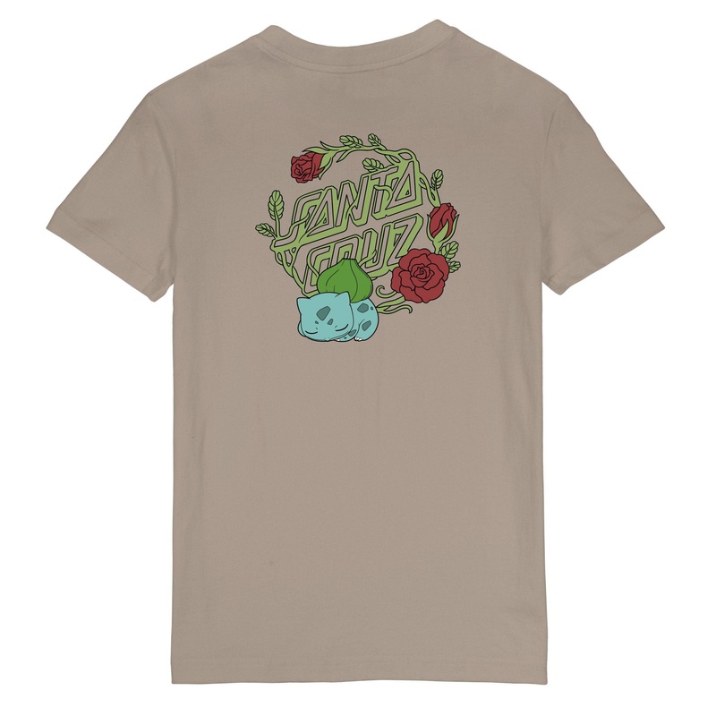 Santa Cruz X Pokmon Bulbasaur Dot Womens T-Shirt – Warm Grey