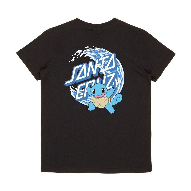 Santa Cruz X Pokmon Squirtle Dot Youth T-Shirt – Black