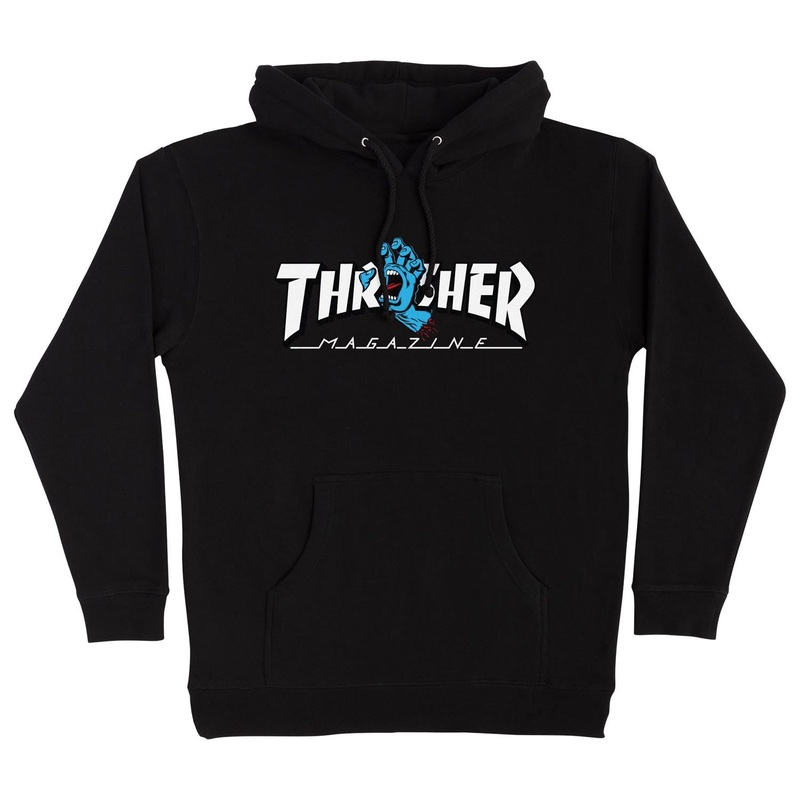 Santa Cruz X Thrasher Screaming Logo Hoodie – Black