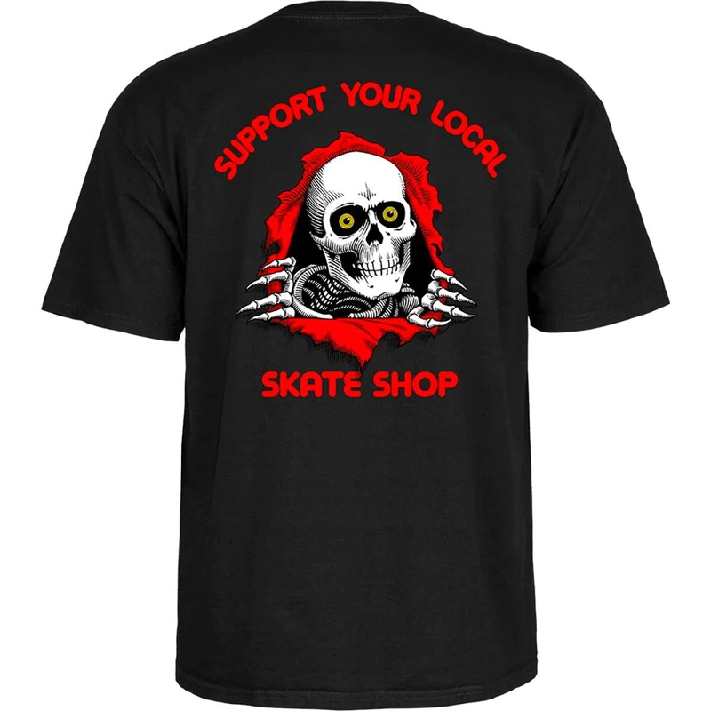 Powell Peralta Support Your Local Skate Shop T Shirt – Black