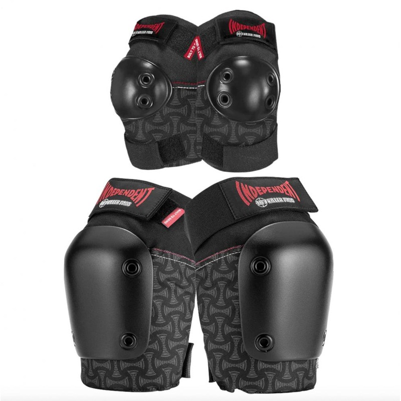 187 X Independent Killer Pads Adult Combo Knee & Elbow Pack – Black