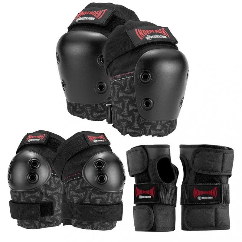 187 X Independent Killer Pads Junior Six Pack Set – Black
