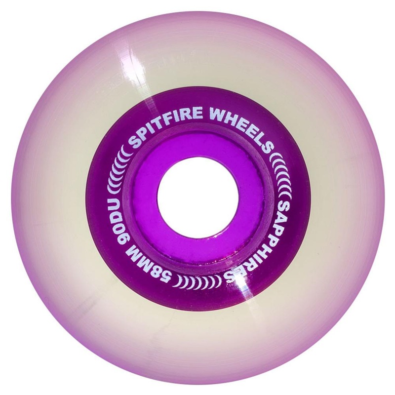 Spitfire Sapphires Purple Skateboard Wheels – 58mm 90D